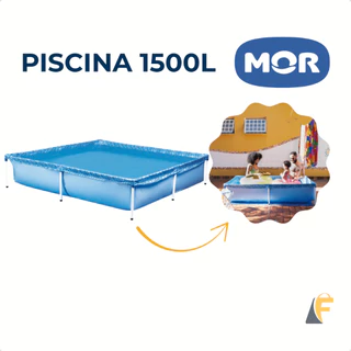 Piscina Montavel Alumínio 1500 Litros Infantil Mor em Oferta na Shopee