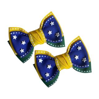 PARZINHO DE LAÇO DE CABELO INFANTIL COPA DO MUNDO BRASIL VERDE E AMARELO TAMANHO P PRESILHA PARA MENINAS em Oferta na Shopee