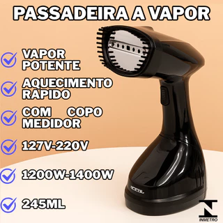 Passadeira A Vapor 127V E 220V Desamassa E Higieniza Com 7 Saídas De Vapor Potente Pratica em Oferta na Shopee
