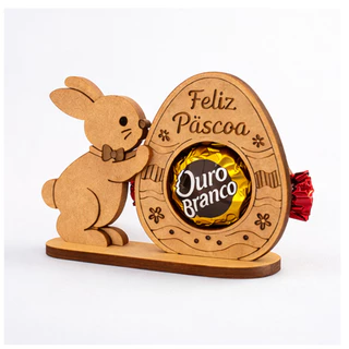 Kit Lembrancinha de Pascoa Coelho Porta Bombom em MDF Para Presente de Feliz Páscoa em Oferta na Shopee
