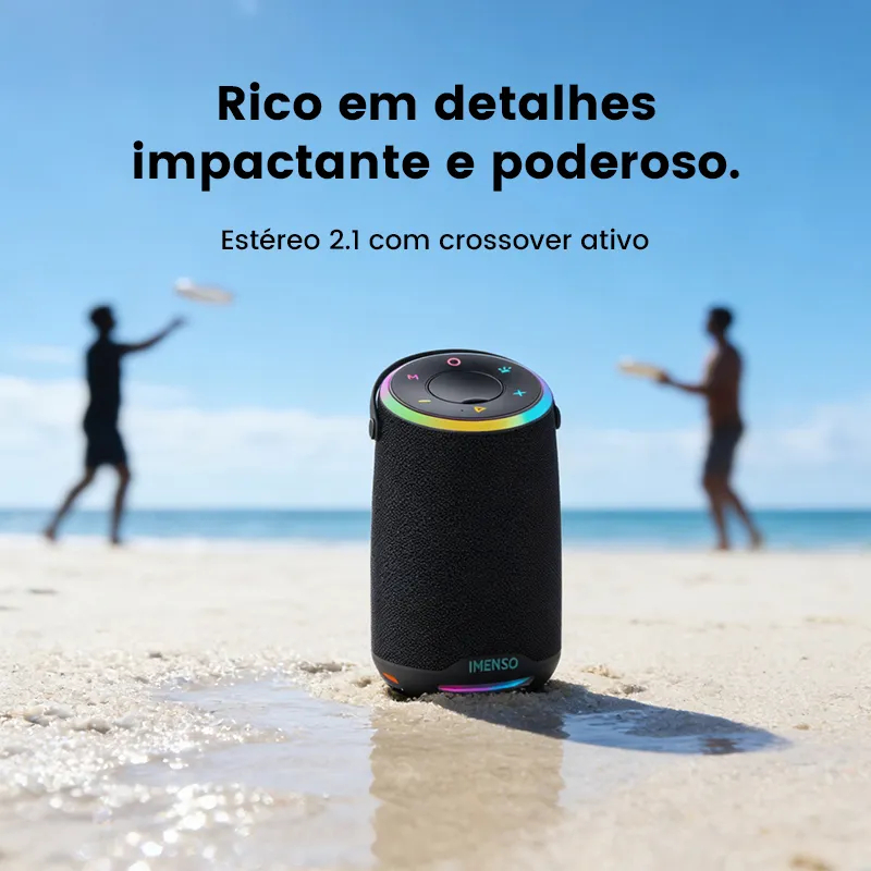 Caixa de Som 60W Bluetooth Portátil Potente Imenso IMS-X30A