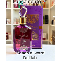 💜Perfume Árabe Sabah Al Ward Delilah Al Wataniah 100ml Feminino Floral Doce Lançamento 2026💜
