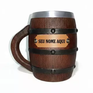 Caneca Barril Personalizada Com Nome Presente Para Amigo Cervejeiro