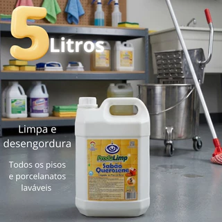 Sabão Querosene 5L Repelente Limpa e Da Brilho Concentrado Limpeza pesada Afasta insetos limpeza de pisos e porcelanatos em Oferta na Shopee