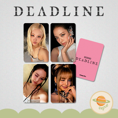 Blackpink Deadline POBs photocard fanmade - Rosé, Lisa, Jennie