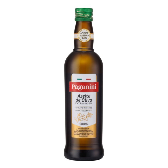 Azeite de Oliva Italiano Extra Virgem Paganini 500ml | Shopee Brasil
