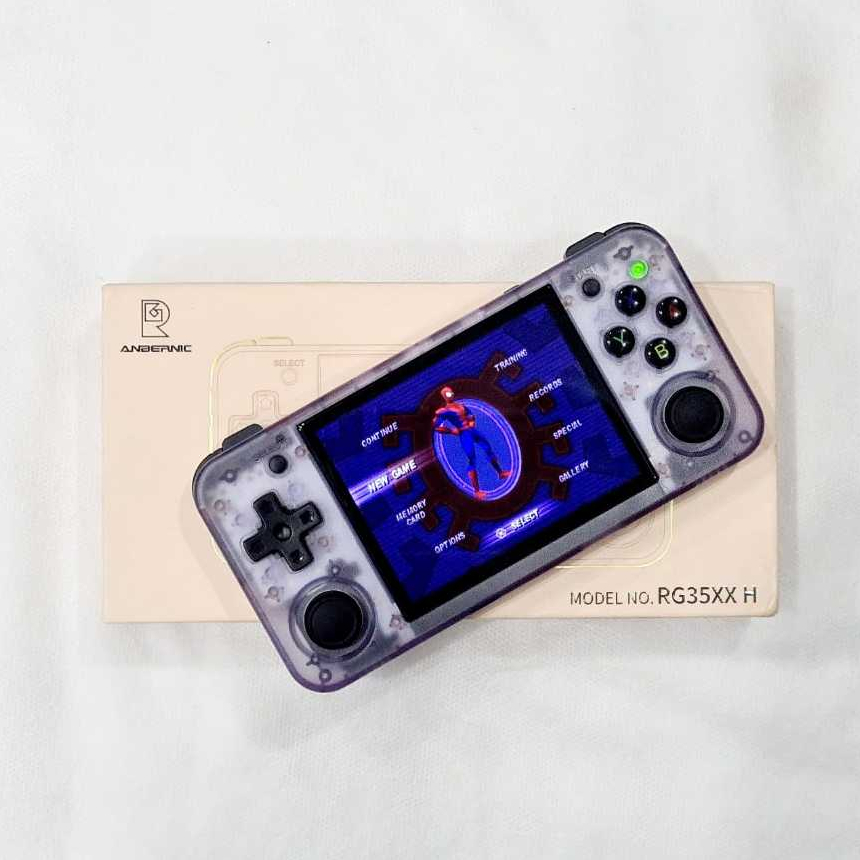 Anbernic RG35XX H - Retrô Gamer Portátil 64GB c/ Jogos cor: roxo