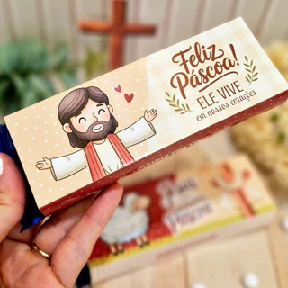 Lembrancinha de Páscoa Cristã Caixa Bis Personalizada Porta BIS Chocolate Presente Religioso em Oferta na Shopee