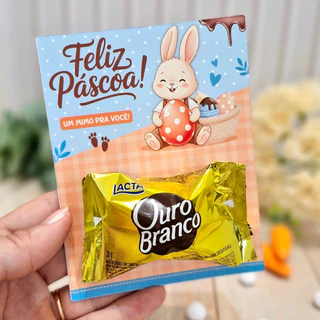 Lembrancinha de Páscoa Card 9x13cm Papel Offset 180g em Oferta na Shopee