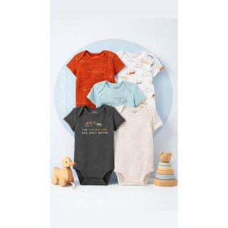 Kit Body 5 Peças Bebê Menino Jacaré Hipopótamo Carter´s em Oferta na Shopee