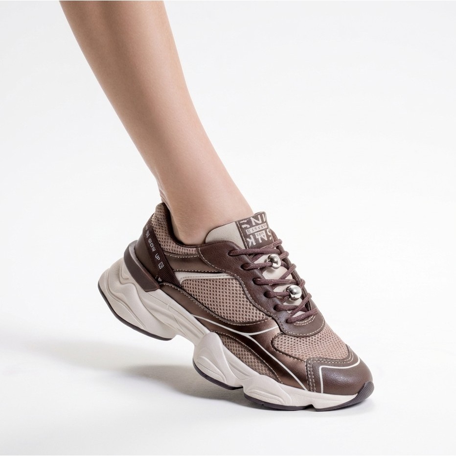 Tênis Ramarim Chunky Street Sport Feminino Natural 25-90131