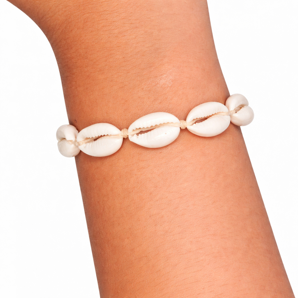 Pulseira/tornozeleira De Buzios Médio Regulável Alice FOTO REAL