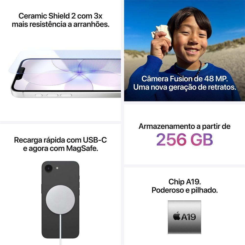 Novo Iphone 17E 256Gb • Original Apple • Novo Lacrado • NF
