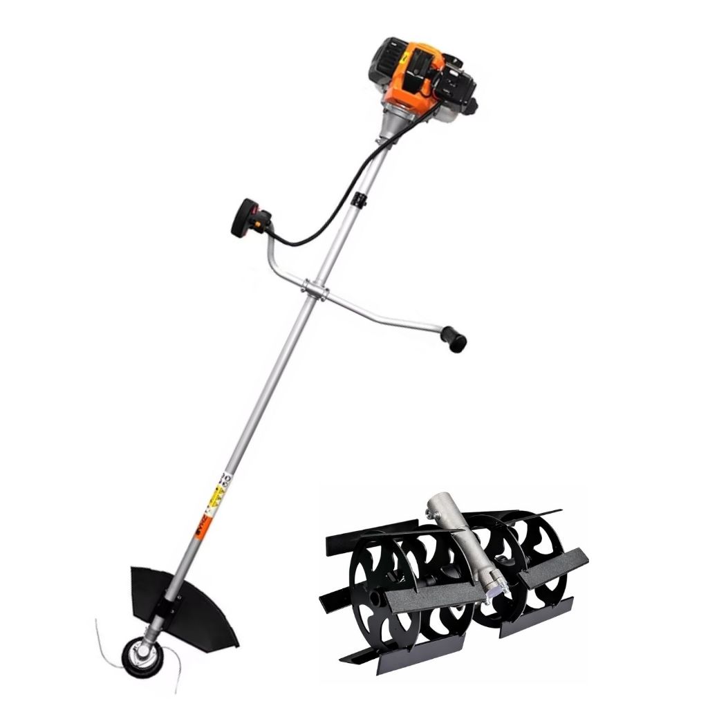 Kit Roçadeira Zmax ZR52X 52cc 2,1HP 6500 rpm + Enxada Rotativa