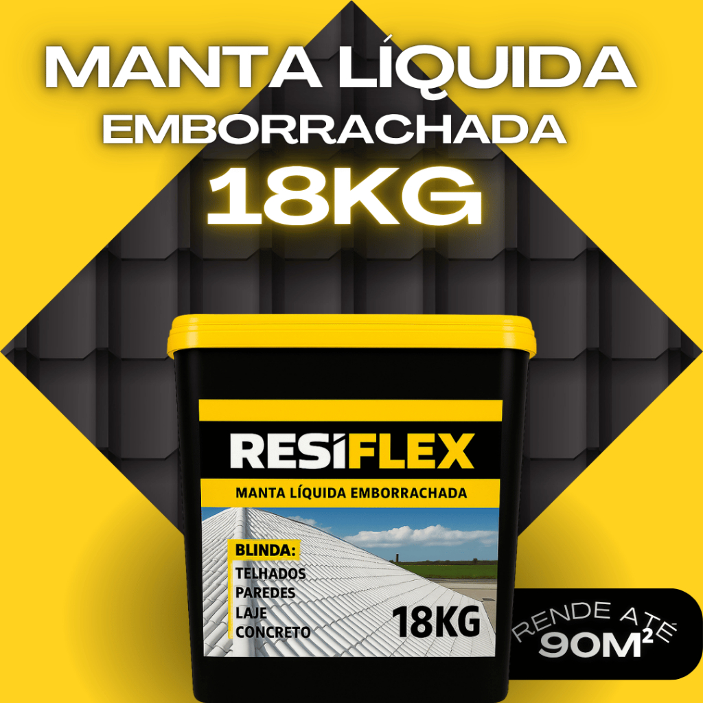 Manta Líquida Impermeabilizante Emborrachada 18kg Anti Infiltração ...
