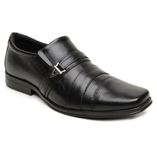 Sapato Social Masculino em Couro Legítimo com Enfeite em Metal Mocassim Conforto e Estilo Original