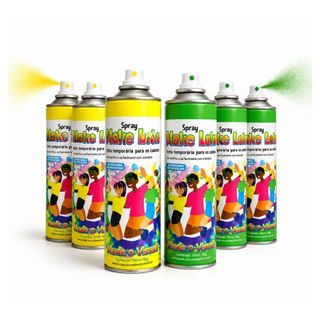 Kit Spray Temporário Verde e Amarelo Para Cabelo Copa Do Mundo Make Loko Futebol Brasil — foto 5 — Achou Levou Brasil