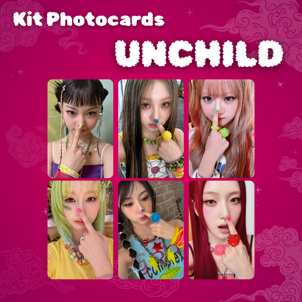 Photocards UNCHILD Selca Kpop Tina Yeeun Heekie Ako Evon Haeun