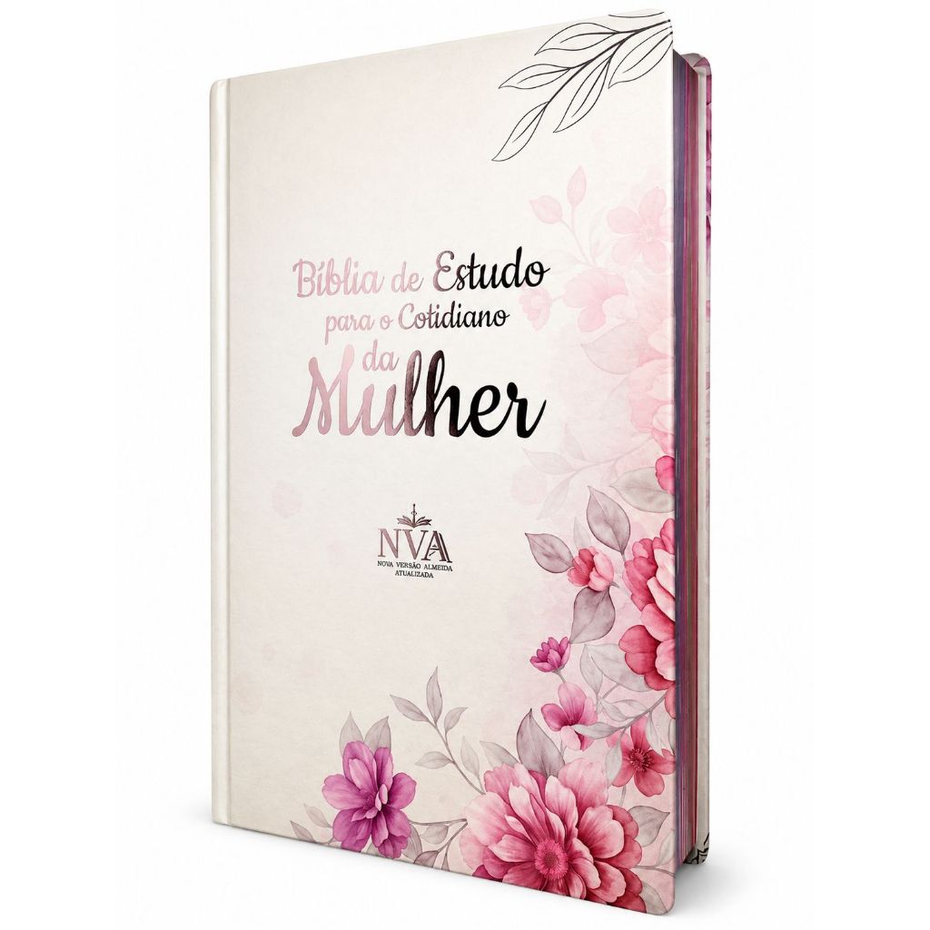 Bíblia Evangélica de Estudo para o Cotidiano da Mulher Capa Dura Color ...