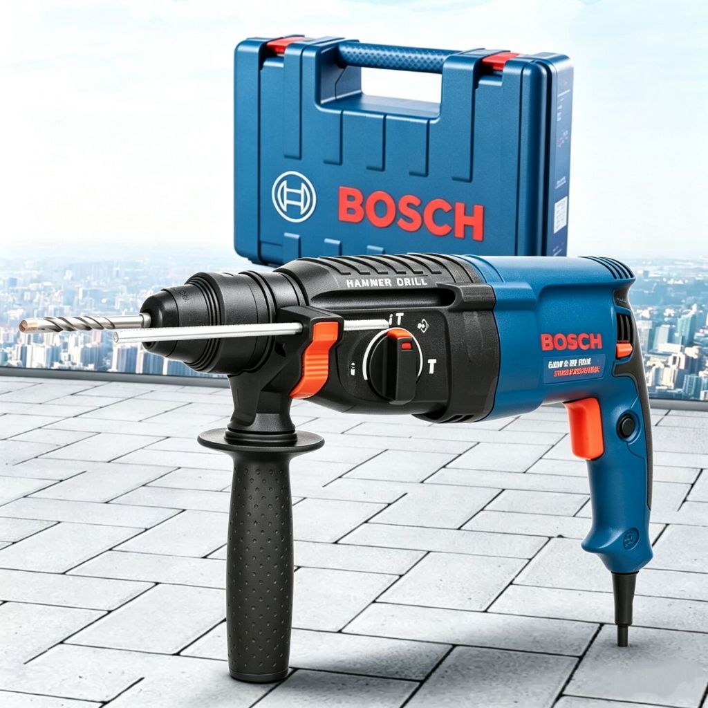 Martelete Rotativo Rompedor Furadeira Industrial Martelo 12 Peças 1600w Profissional Sds-Plus