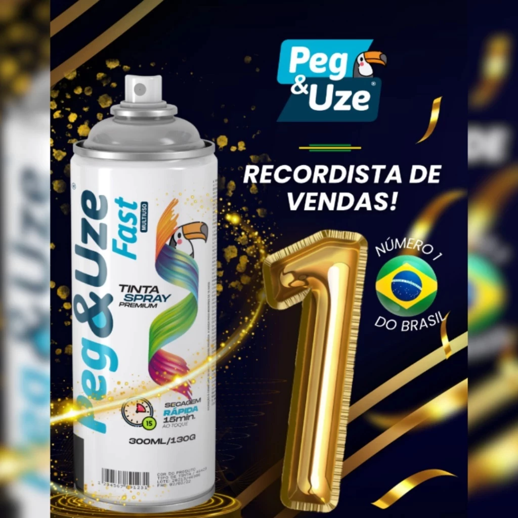 TINTA SPRAY PEG & UZE USO GERAL - Imagem 4