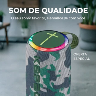 Caixa de Som Bluetooth Impermeável IPX6, 100W/50W com Bateria Longa Duração, Luzes RGB, TWS e Entrada para Cartão TF