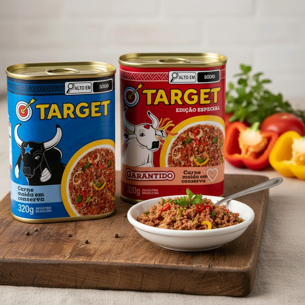 Carne Mista Em Conserva 320g Target Edição Boi bumbá Caprichoso e ...