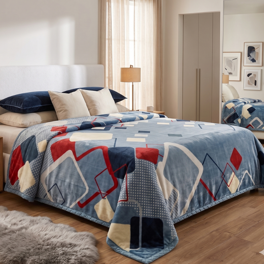 Cobertor Queen Jolitex Raschel Double Action Dupla Face 220x240cm
