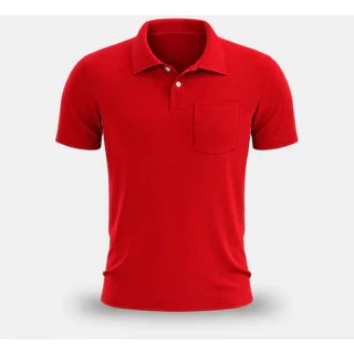 Camisa Polo Masculina Piquet com Bolso Confortável Casual Trabalho P ao GG Envio Rápido