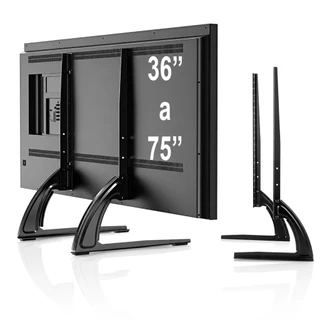 Suporte Universal Tv Monitor Mesa Base Pé Delin 36 a 75 Polegadas Até 50Kg Base Firme
