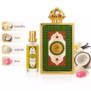 Perfume Árabe Queen Of Arabia Secret´s 15ml Fixação Alta Premium Cheiro De Rica Luxo Elegante