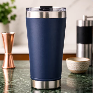 Copo Térmico de Aço Inox 473 ml Copo Com Tampa Abridor Premium