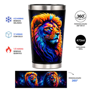 Copo Térmico Personalizado 360° – Sua Foto, Arte, Logo ou Nome