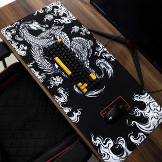 Mouse Pad Gamer Anime Minimalista 80x30cm Antiderrapante Tapete de Mesa XL para Teclado e Mouse com Borda Costurada