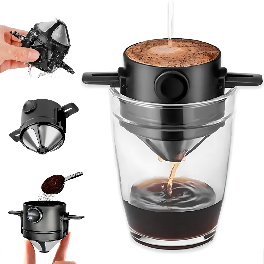 Coador de Café Inox Reutilizável Sem Filtro de Papel para Casa ...