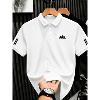 Camisa Polo Masculina Piquet Lisa Manga Curta Slim Casual Para Trabalho