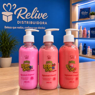 Kit 03 und Hidratante Coporal BABASOUL - SOUL - 240ml - Cheirinho de Chiclete Nutrição Perfume Suave