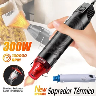Soprador Térmico Portátil para Artesanato, Resina, PVC, Tubo Termorretrátil e Velas
