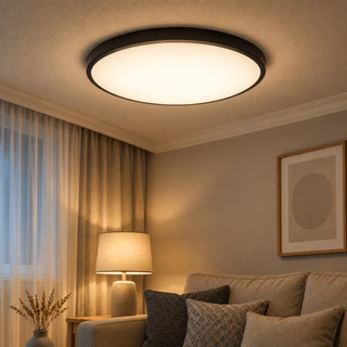 Plafon LED Hevvy Verona 26cm 20W Redondo Sobrepor Luminária de Teto Multitemperatura Bivolt Sala Quarto Banheiro Entrada