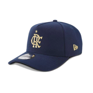 Boné Flamengo 9FORTY A-Frame Lifestyle Aba Curva Azul New Era em Oferta na Shopee