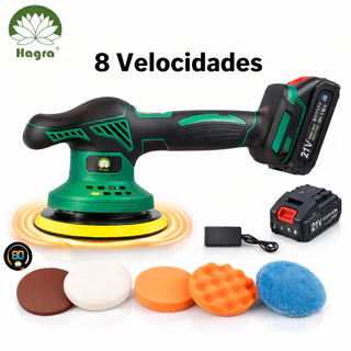 Lixadeira Politriz Bivolt Polidora Recarregável Sem Fio 8 Velocidades 2 Baterias em Oferta na Shopee