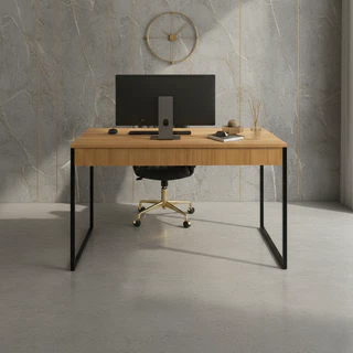 Mesa Escrivaninha 120cm para Escritório - Estilo Industrial