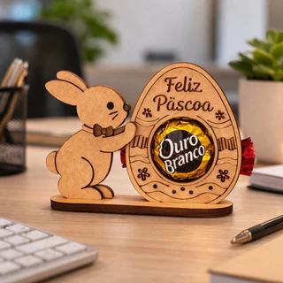 Kit Porta Bombom Lembrancia de Feliz Páscoa em MDF Kit Presente Com 5, 15, 30 ou 50 Coelhos Porta Bombom em Oferta na Shopee