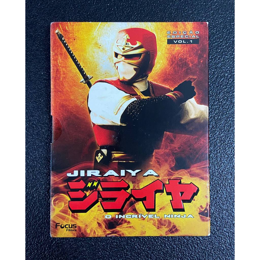 Box Dvd Jiraya O incrível Ninja - Tokusatsu - 5 dvd's - Edição