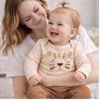 Conjunto Body Bebê Pagão Canelado Longo Tigrinho em Oferta na Shopee