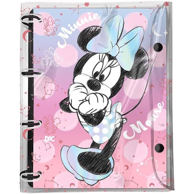 Fichário Universitário Minnie PVC Cristal DAC - 192 Folhas