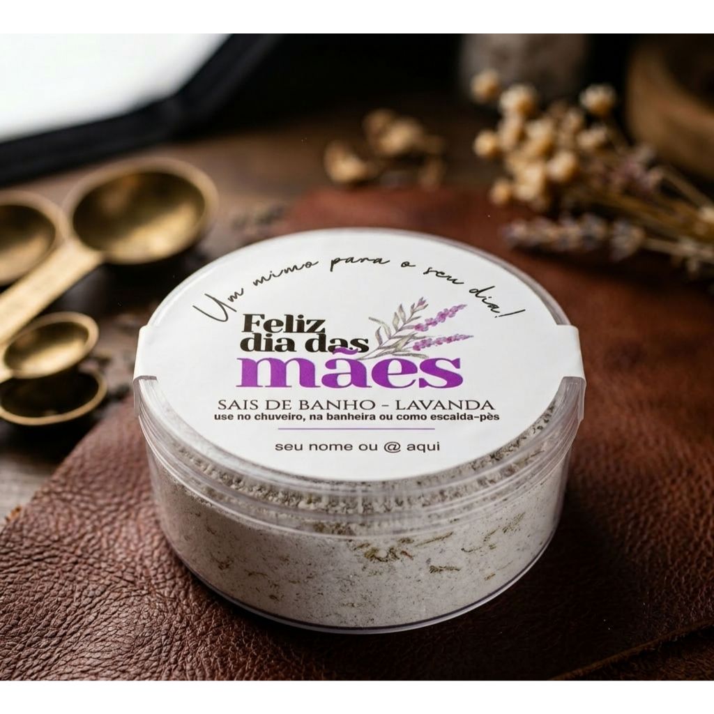 Sais de Banho mimos lembrancinha dia das mães escalda pés personalizado em Oferta na Shopee