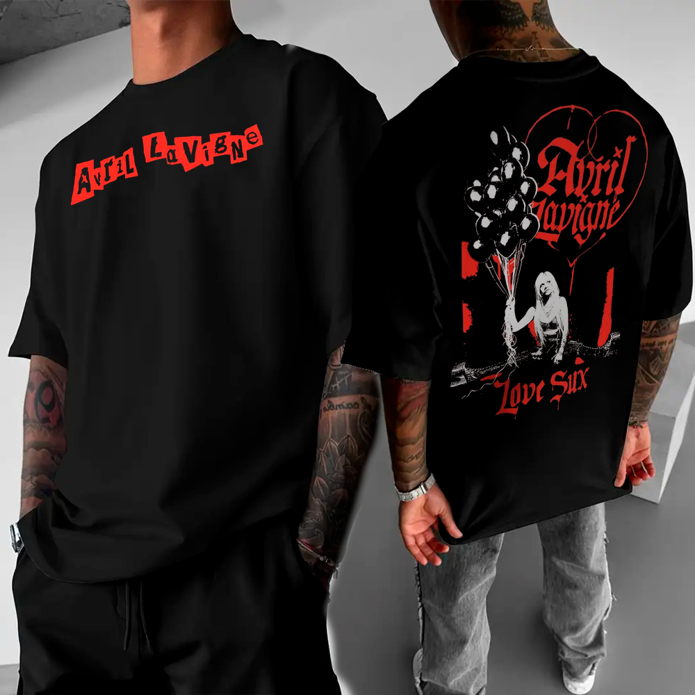 Camiseta Basica e OVERSIZED Avril Lavigne Love Six Girlfriend
