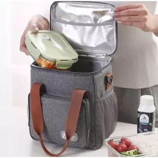 Bolsa Térmica Porta Alimentos com Alça Transversal Regulável, Modelo Frasqueira Resistente para Praia, Passeios e Piquen