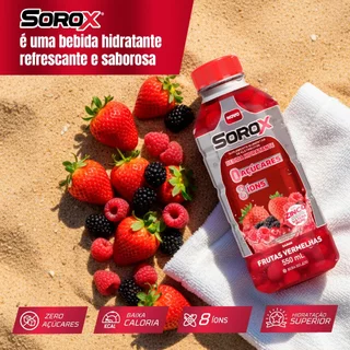 Bebida Hidrotônica Sorox Frutas Vermelhas 550ml